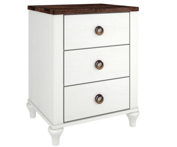Alcan Three-Drawer Nightstand