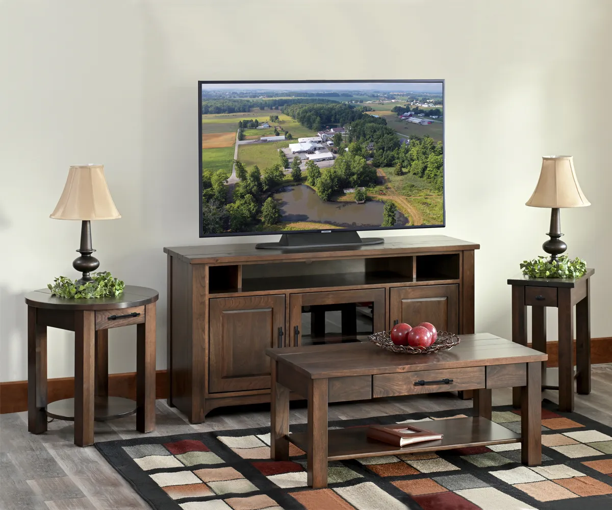 Barn Loft Firebox TV Stand - 80" - Image 3